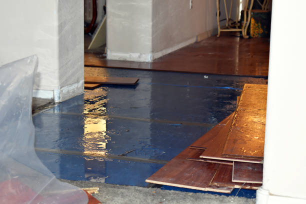 Professional Flood Damage Restoration technician working in Harrisville, UT